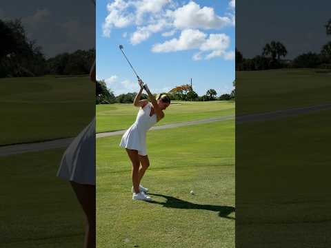 That feeling when you hit a good shot after having a tricky front nine #golfgirls #golf