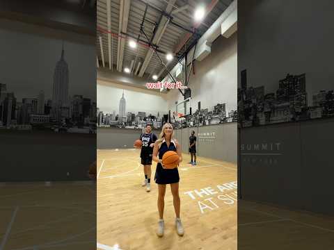 Beginners luck or basketball prodigy? #shorts