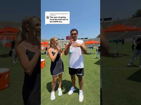 Never would’ve imagined my mini mic interviews would lead me here #shorts #espn #sports #interview