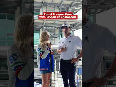 Rapid fire questions with @brysondechambeau  💥 #shorts  #brysondechambeau #golf #indy500