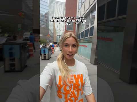 Come with me to the Knicks parade! #shorts