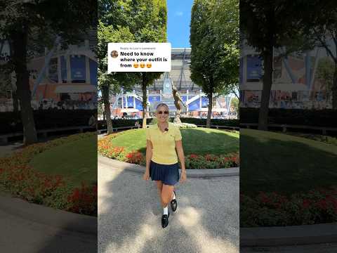 US Open fit check!! How’d I do? #shorts