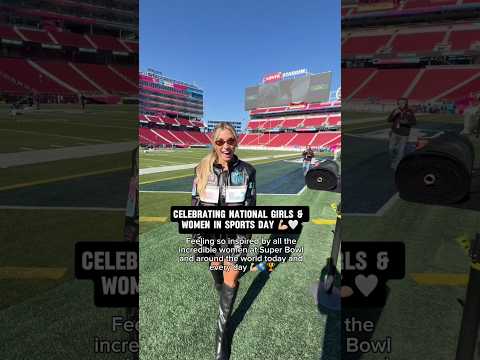 Went to my first Super Bowl 5 years ago & the growth of women in sports says everything 📈 #shorts