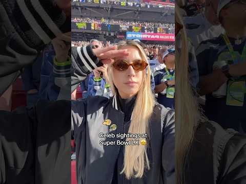 Also spotted MGK & Kevin James  #superbowl #celebrities #shorts