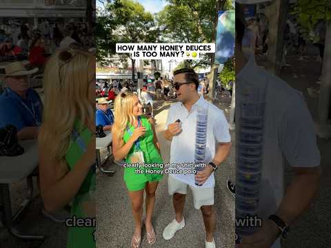 What’s your limit?😂 #honeydeuce #usopen #tennis #interview #manonthestreet #shorts