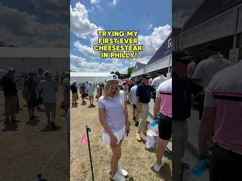 Waited 22 years to try a cheesesteak… #philly #cheesesteak #phillycheesesteak #golf #shorts