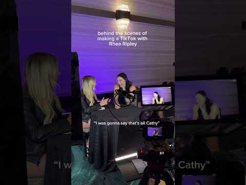 Behind the scenes with Rhea Ripley #shorts