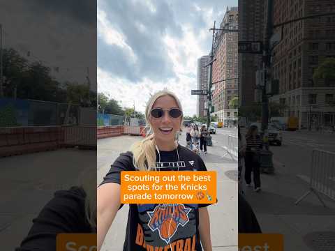 What time should I get there?😬 #knicks #nyc #parade