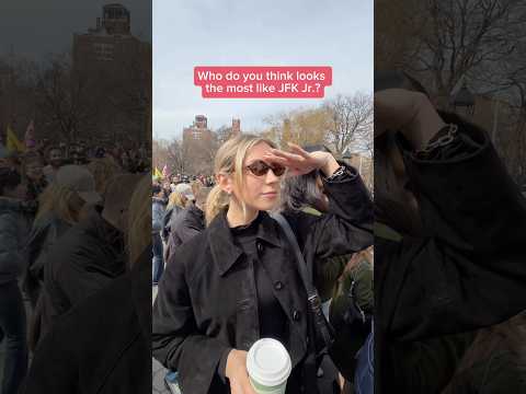 JFK Jr. look alike contest in NYC! #shorts