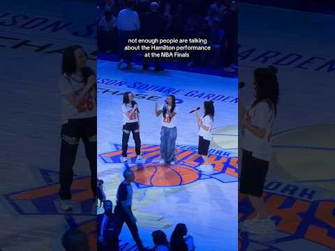 Where’s my fellow Broadway fans? #hamilton #knicks #nyc