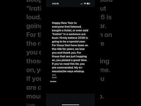 2025 ✌️. 2026 📈. Happy New Years Irators! #iration