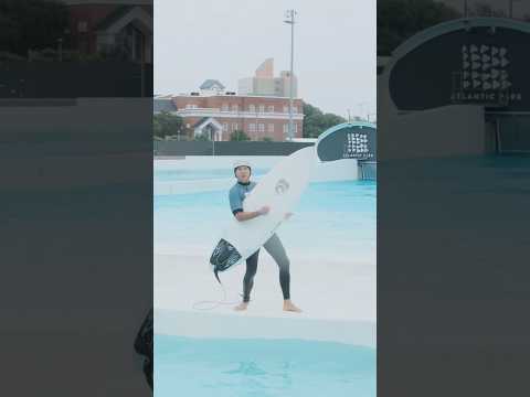 The gang hits the pool before soundcheck. Who wants in on the next surf sesh!? 🏄🏽‍♂️