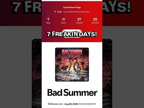 7 freakin days!!