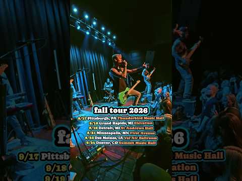 Fall tour kicks off this week in Pittsburgh!!