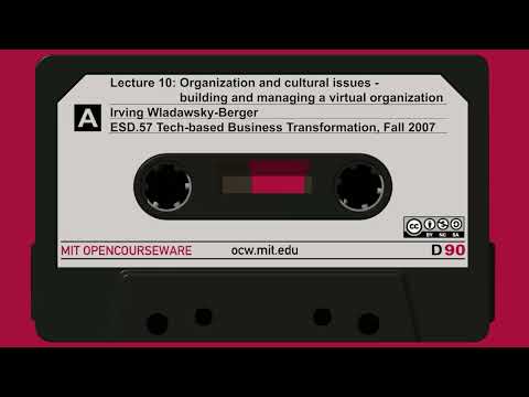 10. Organization and cultural issues - building and managing a virtual organization