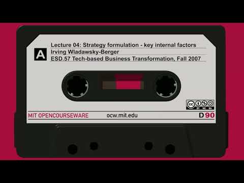 4. Strategy formulation - key internal factors