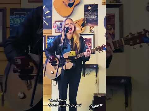 Clip of “like a bomb” Lauren Freebird original #singersongwriter #outlawcountry #original music