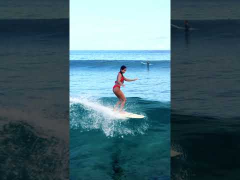 Shaley Mercado drone surf video  #hawaii #girlssurf #surfergirl