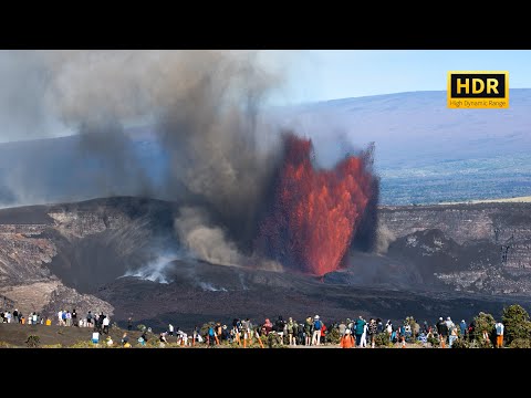 Kīlauea Volcano Eruption 1,200 Ft. Lava Fountain! 🌋 (July 9, 2025) Episode 28 4K HDR