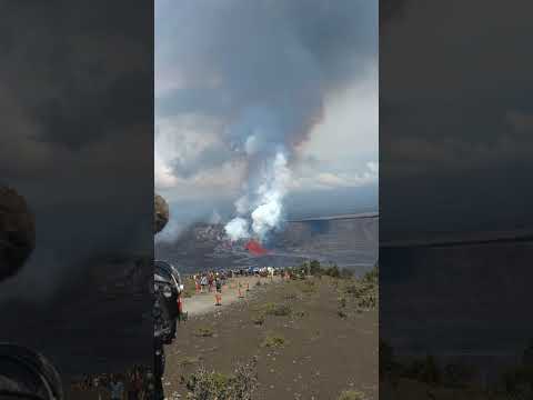 Episode 30 Beautiful Eruption Cloud  #hawaiivolcano #kilauea #hawaii