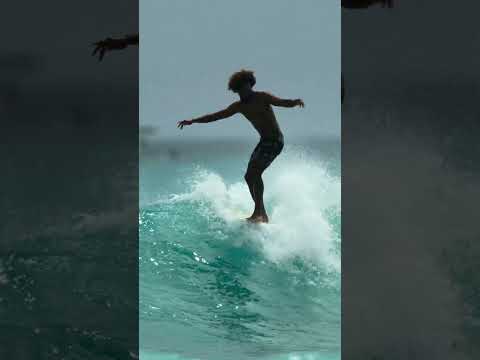 Kaniela Stewart Surfs Queens #surf #hawaii #longboardsurfing  #rootsreggae