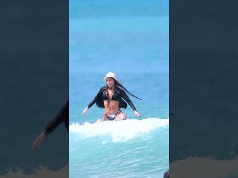 Tia Ngum Longboard & Shortboard in Reggae Party Vol. 3 #hawaii #surfergirl