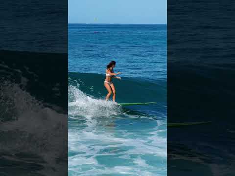 Caitlyn Maile surfs Hawaii drone footage #surfergirl #hawaii #dronevideo #dji