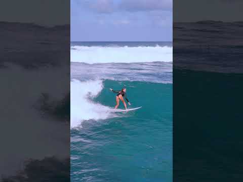 Kailani Johnson Surfs Sunset Beach #hawaii #surfergirl