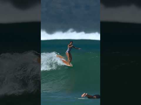 Shaley Mercado Surfs Pua'ena Point 2 #hawaii #surfing #surfergirl #hawaiianmusic #slackkeyguitar