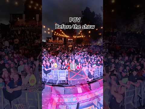 POV on stage before the Fortunate Youth show. #tour #music #fy