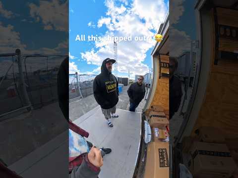 All this shipped out!? Pauly had no idea 😂😂😂 full NJ Vlog on our page