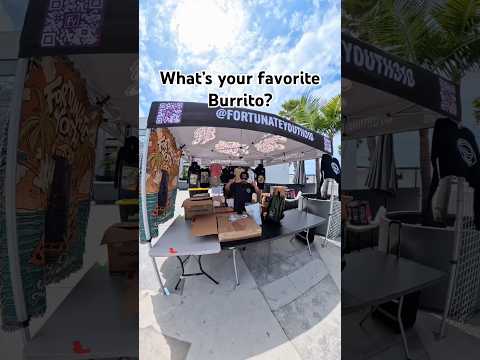 What’s your favorite burrito? Let us know in the comments. Fortunate Youth. #tour #music #burrito
