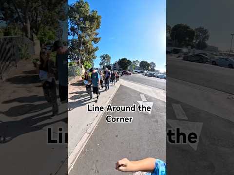 Line around the corner for Sold Out Fortunate Youth Show! #tour #music #fy