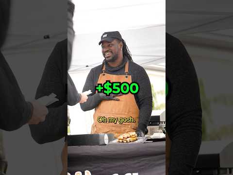 Buying out entire booths at a farmers market 🤍