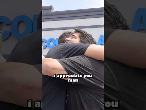 Asking strangers for change, then giving $1000 back ❤️