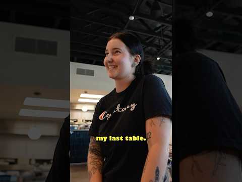 This was her last table ever!!