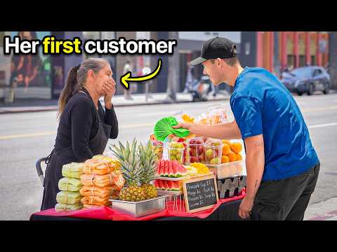 Her Fruit Cart Had No Customers, So I Did This