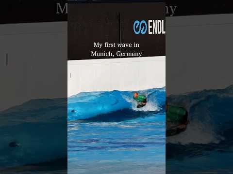 My first wave in Munich Germany #surf #surfboards