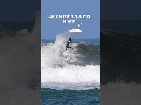 Let’s test this 40L mid length #surf #surfboards