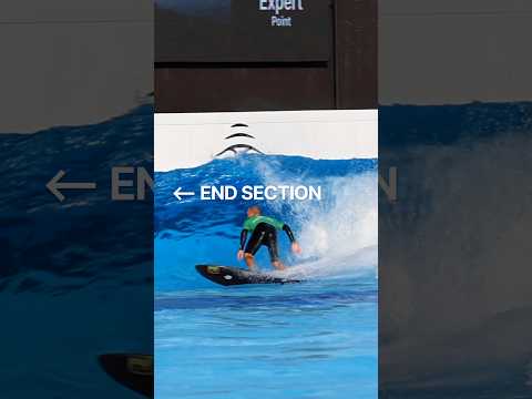 AN END-SECTION IN A WAVE POOL!?!? #surf #surfboards