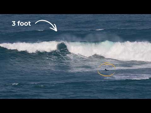 Surfing's weird approach to sizing up waves....