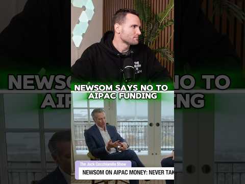 Newsom Says NO To AIPAC- But MANY Are Skeptical