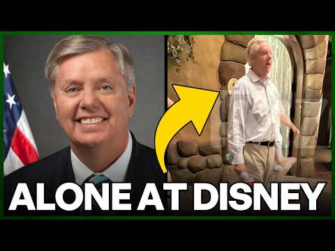 Lindsey Graham CAUGHT at Disney World Alone — No Kids, Government SHUTDOWN