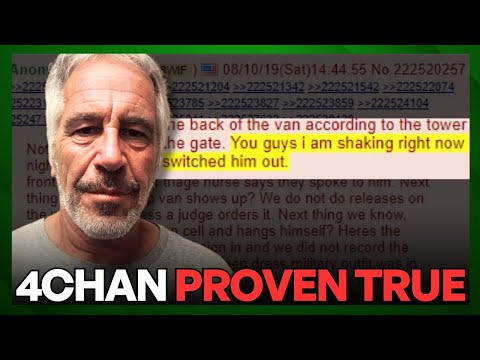 4Chan Thread Announcing Epstein's Death Verified
