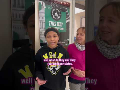 HIGH SCHOOL STUDENTS IN  CONGRESS FOR GAZA