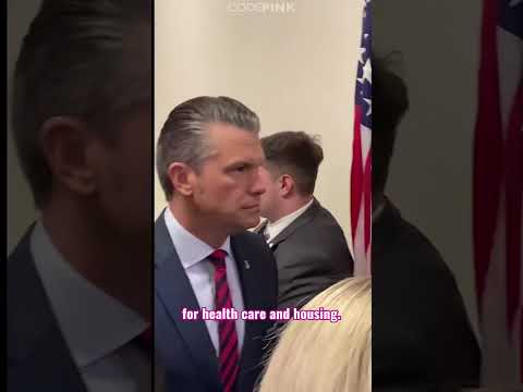 War Criminal Pete Hegseth Confronted at Budget Hearing