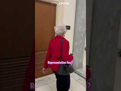 REP. FOXX TURNED AWAY THE  MOMENT SHE SAW THEY  WERE GAZAN CHILDREN