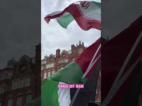 London protests Israel's attacks on Iran outside the Zionist embassy