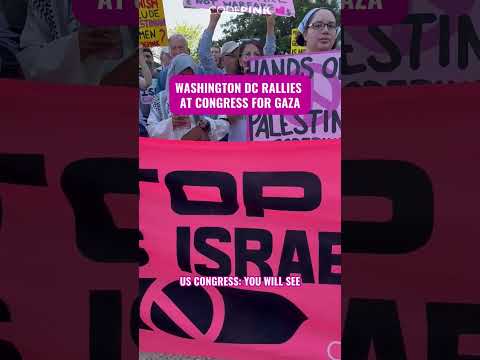 Washington DC rallies at Congress for Gaza