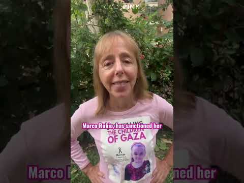 BREAKING: U.S. SANCTIONS UN’S FRANCESCA ALBANESE FOR EXPOSING ISRAEL’S WAR CRIMES